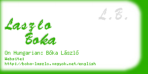 laszlo boka business card